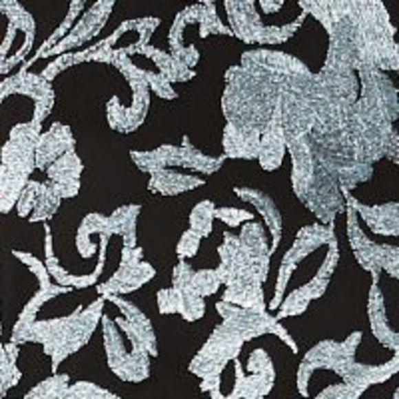 CONNECTED APPAREL Womens Black Gown Round Maxi Faux Wrap Dress Petites 4P - Picture 4 of 4